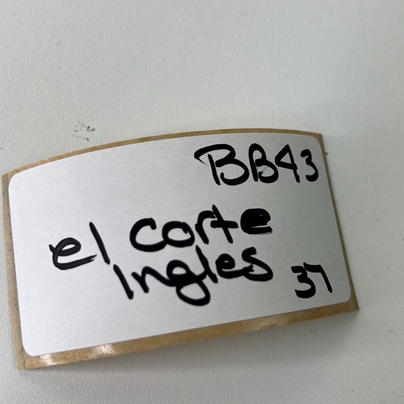 el corte ingles black leather kitten heel shoes with gold bow size 37 - Picture 7 of 11